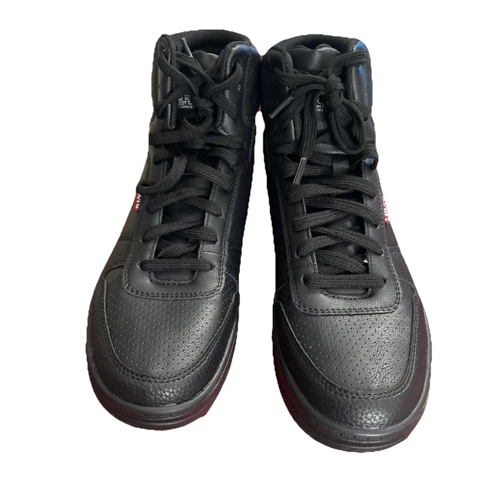 NIB NEW Levi's Women's‎ Sz  8.5 Drive HI black Monochrom High-Top 510-12594 Logo